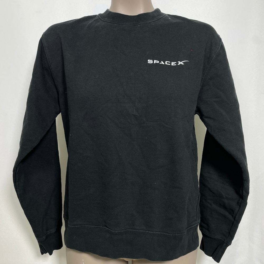 SpaceX Official Elon Musk lack Crew Sweatshirt Women's SMALL